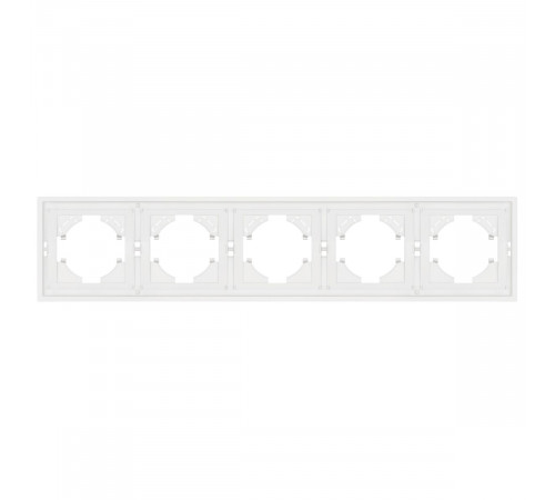 Рамка пластиковая на 5 постов Arlight FRM-TENDO-SFPL-5-WH 054660