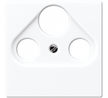 Накладка TV-SAT-FM розетки Jung A 500 Белая A561PLSATWW