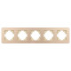 Рамка на 5 постов алюминиевая Arlight FRM-AKIRY-AL-5-GD 049736