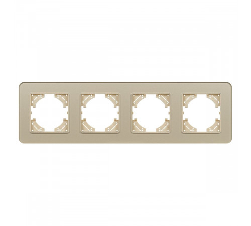 Рамка на 4 поста стеклянная Arlight FRM-OMALI-SFGS-4-GD 049719 Рамка на 4 поста стеклянная Arlight FRM-OMALI-SFGS-4-GD 049719