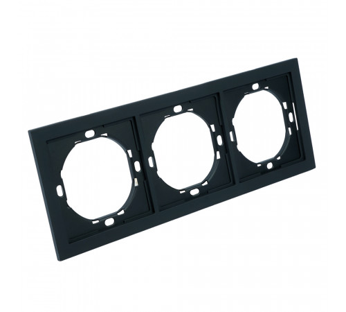 Рамка 3-местная Stekker Мия PFR00-3003-05 черный бархат 50463