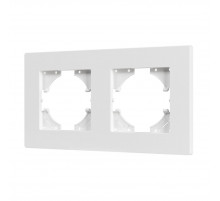 Рамка на 2 поста пластиковая Arlight FRM-PERIO-PL-2-WH 049750