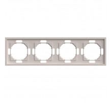 Рамка 4-местная Stekker Эмили PFR00-5004-08 кашемир soft touch 49913