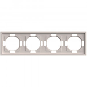 Рамка 4-местная Stekker Эмили PFR00-5004-08 кашемир soft touch 49913