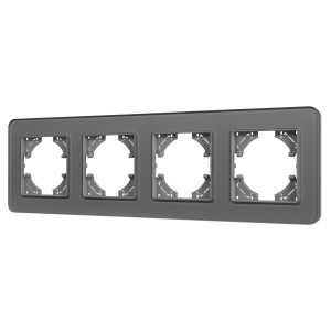Рамка на 4 поста стеклянная Arlight FRM-OMALI-SFGS-4-GR 049718