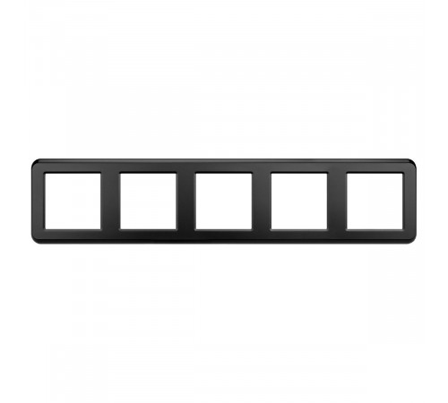 Рамка пластиковая Arlight FRM-VERSA-PL-5-BK 045191 Рамка пластиковая Arlight FRM-VERSA-PL-5-BK 045191