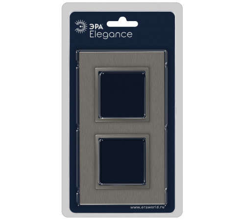 Рамка на 2 поста Эра Elegance 14-5202-16 Б0065843 Рамка на 2 поста Эра Elegance 14-5202-16 Б0065843