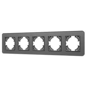 Рамка на 5 постов стеклянная Arlight FRM-OMALI-GS-5-GR 049706