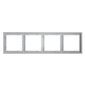 Рамка пластиковая Voltum S70 на 4 поста, (серый) VLS100416