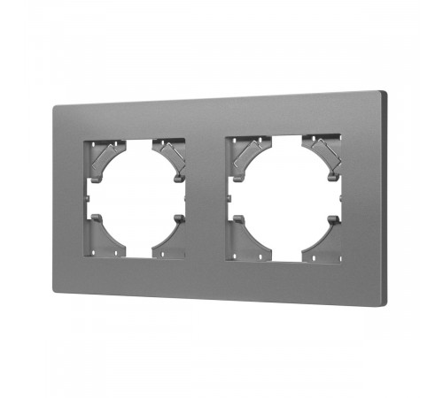 Рамка на 2 поста пластиковая Arlight FRM-PERIO-PL-2-GR 049752 Рамка на 2 поста пластиковая Arlight FRM-PERIO-PL-2-GR 049752