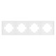 Рамка пластиковая на 4 поста Arlight FRM-TENDO-PL-4-WH 053847