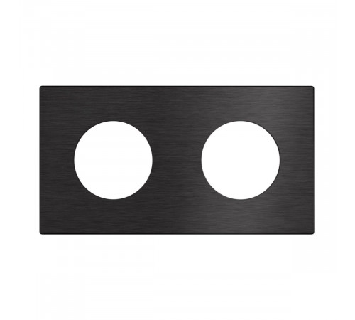 Рамка 2-местная алюминиевая Arlight FRM-PRESTO-ALR-2-BK 043875
