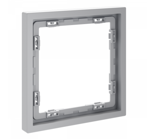 Рамка пластиковая Voltum S70 на 1 пост, (серый) VLS100116