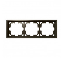 Рамка серия FD 3-постовая Jasmart FD1003BR
