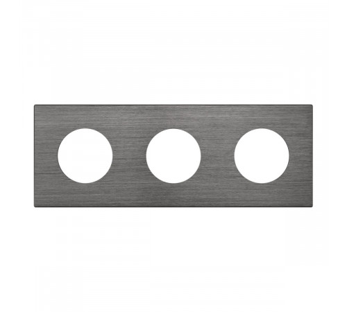 Рамка 3-местная алюминиевая Arlight FRM-PRESTO-ALR-3-GR 043873