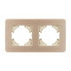 Рамка на 2 поста алюминиевая Arlight FRM-AKIRY-AL-2-GD 049726