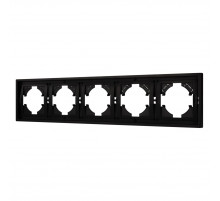 Рамка пластиковая на 5 постов Arlight FRM-TENDO-PL-5-BK 053852