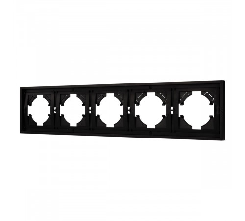Рамка пластиковая на 5 постов Arlight FRM-TENDO-PL-5-BK 053852