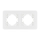 Рамка на 2 поста стеклянная Arlight FRM-OMALI-GS-2-WH 049692