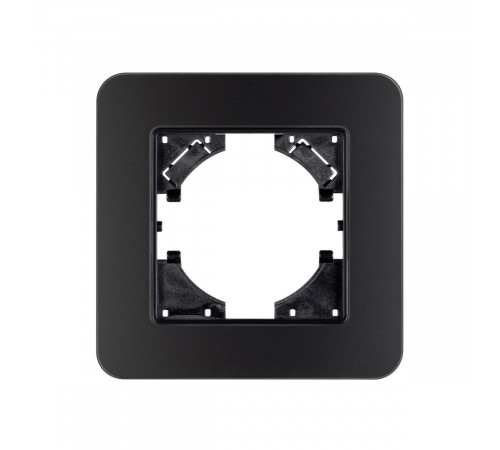 Рамка стеклянная на 1 пост Arlight FRM-OMALI-SFGS-1-BK 049676 Рамка стеклянная на 1 пост Arlight FRM-OMALI-SFGS-1-BK 049676