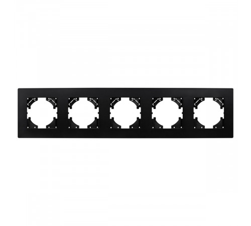 Рамка на 5 постов пластиковая Arlight FRM-PERIO-PL-5-BK 049763 Рамка на 5 постов пластиковая Arlight FRM-PERIO-PL-5-BK 049763