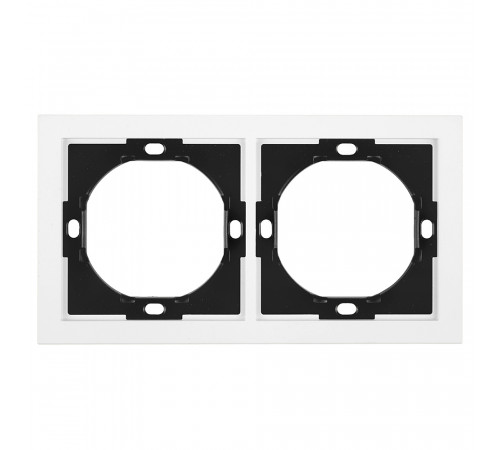 Рамка 2-местная Stekker Мия PFR00-3002-01 белая магнолия 50457