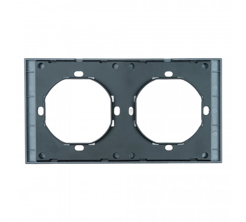 Рамка 2-местная Stekker Мия PFR00-3002-05 черный бархат 50462