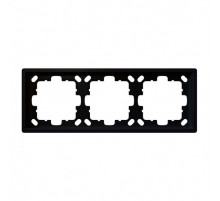 Рамка серия FD 3-постовая (soft touch) Jasmart FD1003PBM