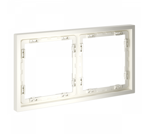 Рамка пластиковая Voltum S70 на 2 пост, (хлопок) VLS100213
