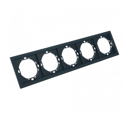 Рамка 5-местная Stekker Мия PFR00-3005-05 черный бархат 50465