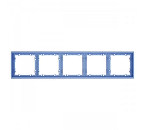 Рамка пластиковая Voltum S70 на 5 постов, (деним) VLS100515