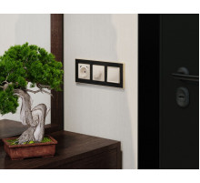 Лицевая панель Alfa (Бежевый глянец) для терморегулятора теплого пола Quant Ambrella Volt AP3057