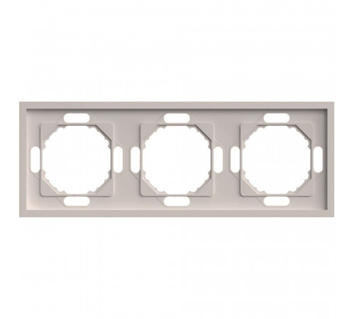 Рамка 3-местная Stekker Эмили PFR00-5003-08 кашемир soft touch 49912 Рамка 3-местная Stekker Эмили PFR00-5003-08 кашемир soft touch 49912