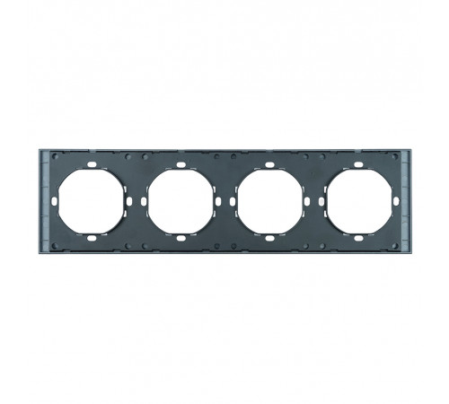 Рамка 4-местная Stekker Мия PFR00-3004-05 черный бархат 50464