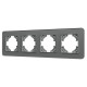 Рамка на 4 поста стеклянная Arlight FRM-OMALI-GS-4-GR 049702