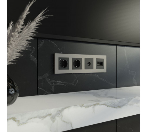 Рамка на 4 поста Werkel Slab (дымчатый софт) W0042917 4690389218453 a071628