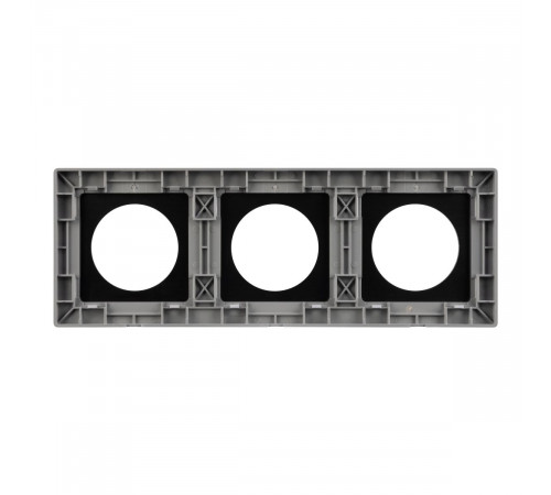Рамка 3-местная алюминиевая Arlight FRM-PRESTO-ALR-3-GR 043873