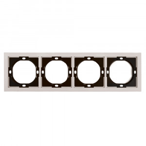 Рамка 4-местная Stekker Мия PFR00-3004-08 пудровый жемчуг 50489