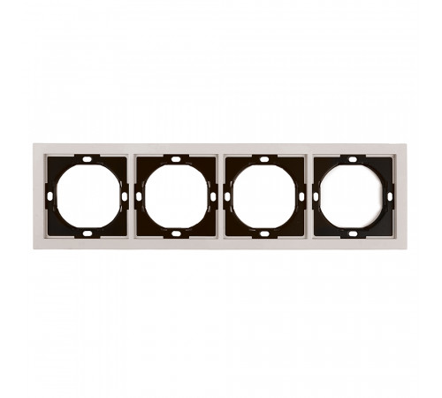 Рамка 4-местная Stekker Мия PFR00-3004-08 пудровый жемчуг 50489