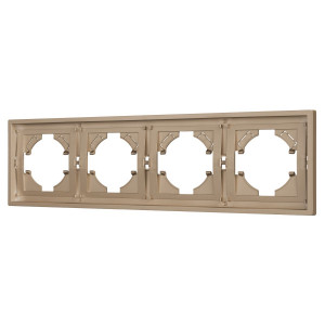 Рамка пластиковая на 4 поста Arlight FRM-TENDO-PL-4-GD 053850