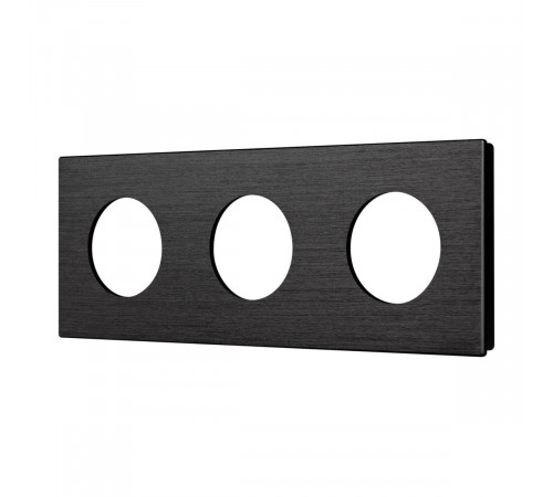Рамка 3-местная алюминиевая Arlight FRM-PRESTO-ALR-3-BK 043872