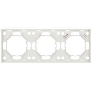 Рамка для розеток и выключателей ЭРА Arktik 16-5003-01 на 3 поста белый Б0070564