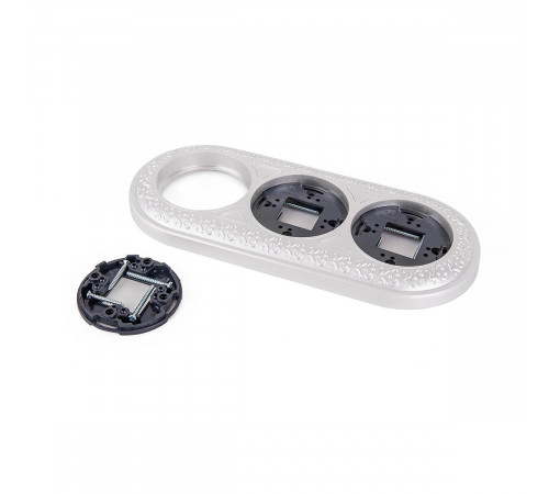 Рамка Werkel Antik Runda на 3 поста жемчужный WL70-frame-03 4690389106552