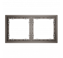 Рамка пластиковая Voltum S70 на 2 пост, (капучино) VLS100214