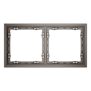 Рамка пластиковая Voltum S70 на 2 пост, (капучино) VLS100214