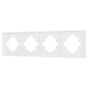 Рамка пластиковая на 4 поста Arlight FRM-TENDO-SFPL-4-WH 054656