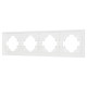 Рамка пластиковая на 4 поста Arlight FRM-TENDO-SFPL-4-WH 054656