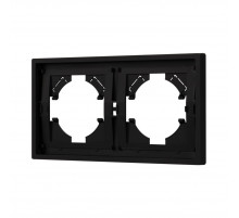 Рамка пластиковая на 2 поста Arlight FRM-TENDO-SFPL-2-BK 054646