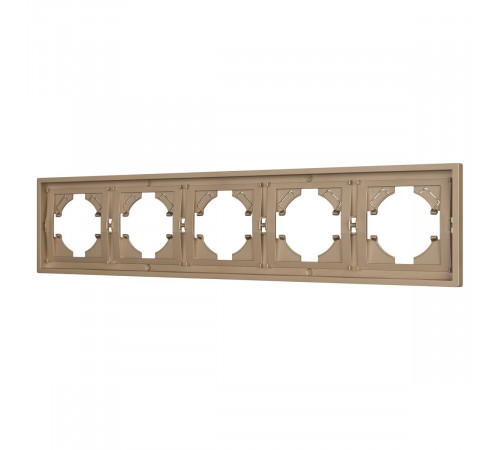 Рамка пластиковая на 5 постов Arlight FRM-TENDO-PL-5-GD 053854