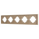 Рамка пластиковая на 5 постов Arlight FRM-TENDO-PL-5-GD 053854